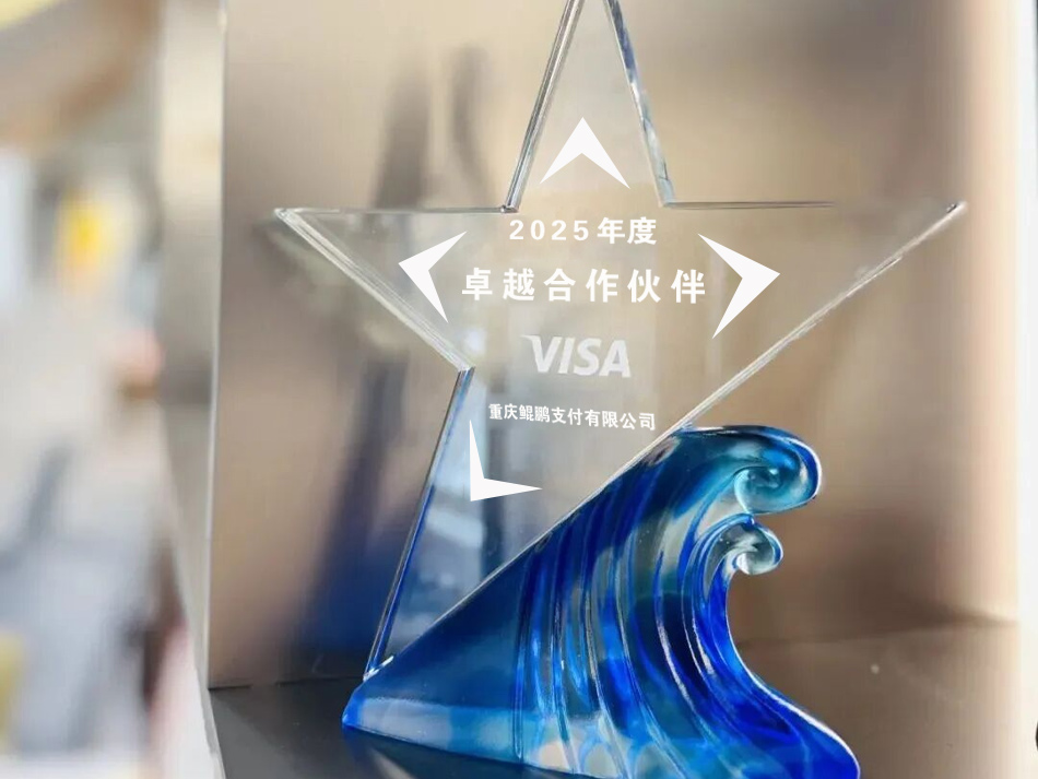 鲲鹏支付服务有限公司获得VISA颁发的2025年度卓越合作伙伴奖